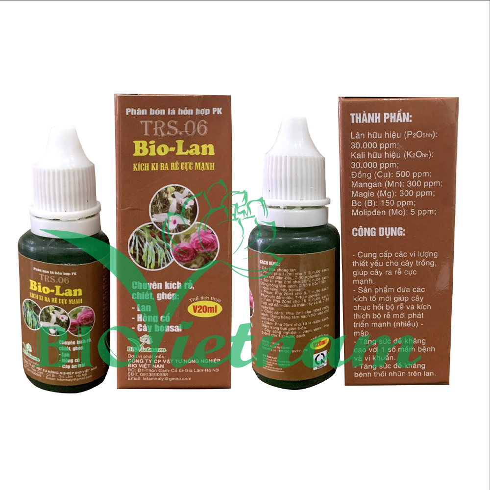 Bio Lan Phân Bón Lá Hỗn Hợp NPK TRS: 06  Kích Ki – Ra Rễ