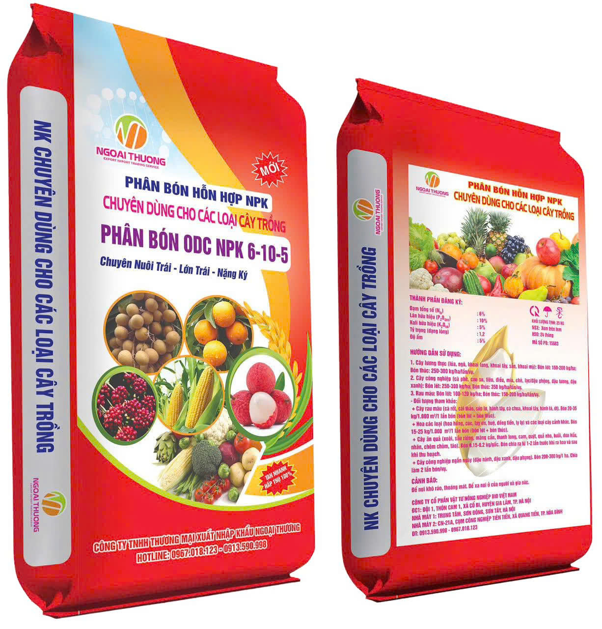 Phân bón hỗn hợp NPK OCD NPK 6-10-5