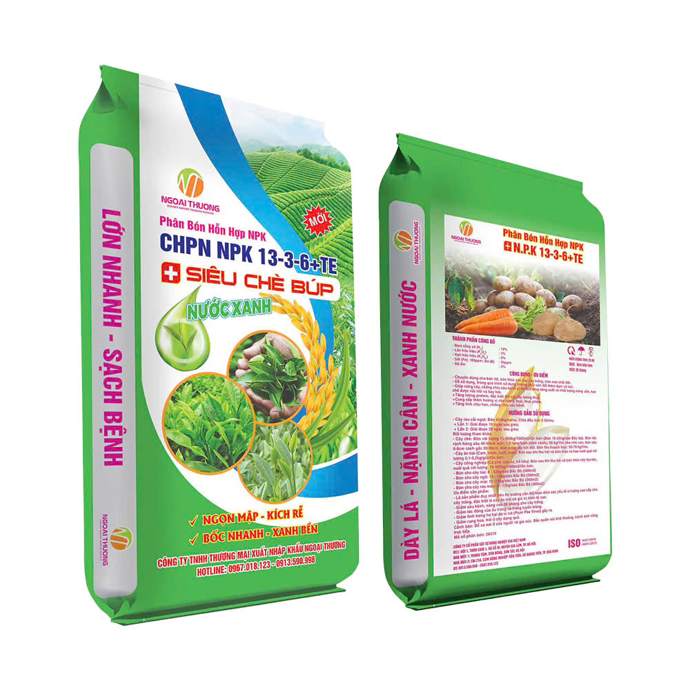 Phân bón hỗn hợp NPK CHPN NPK 13-3-6+TE Siêu Chè Búp