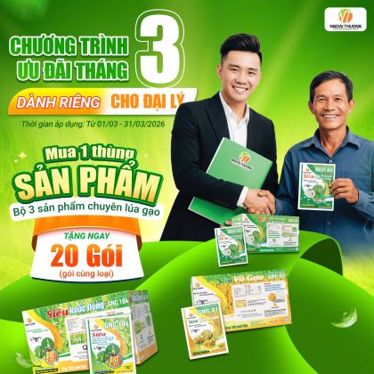 CHƯƠNG TRÌNH ƯU ĐÃI THÁNG 3 DÀNH RIÊNG CHO ĐẠI LÝ