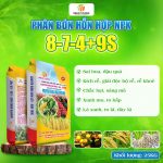 Phân Bón Hỗn Hợp NPK 8-7-4+9S – Dùng Cho Ngô – Lúa – Cà phê