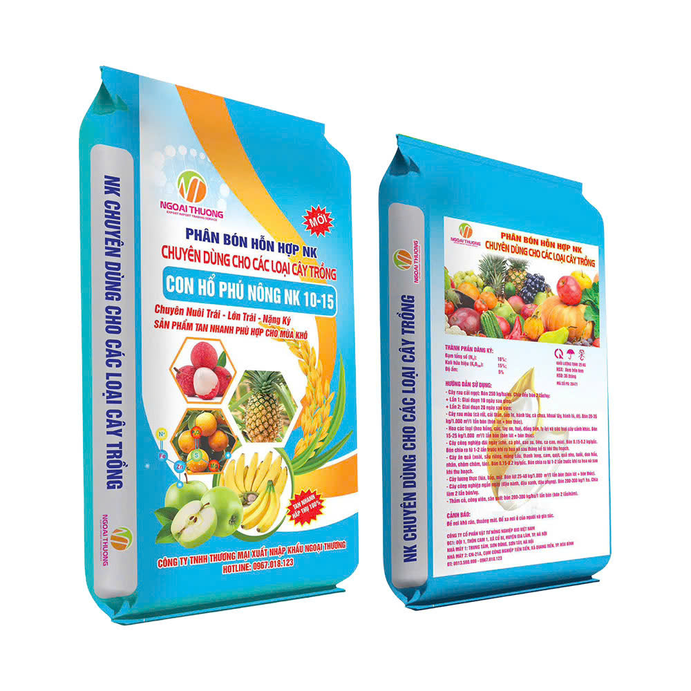 Phân bón hỗn hợp NK Con Hổ Phú Nông NK 10-15