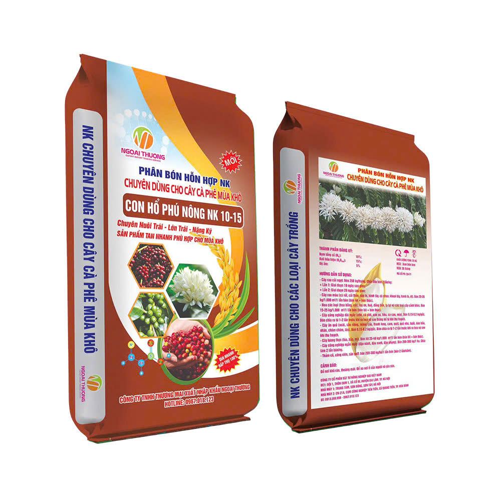 Phân bón hỗn hợp NK Con Hổ Phú Nông NK 10-15