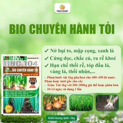 Bio Chuyên Hành Tỏi – Dinh dưỡng cân đối cho cây hành, tỏi